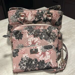 Guess 3 Piece Satchel, Crossbody, and Wallet Set